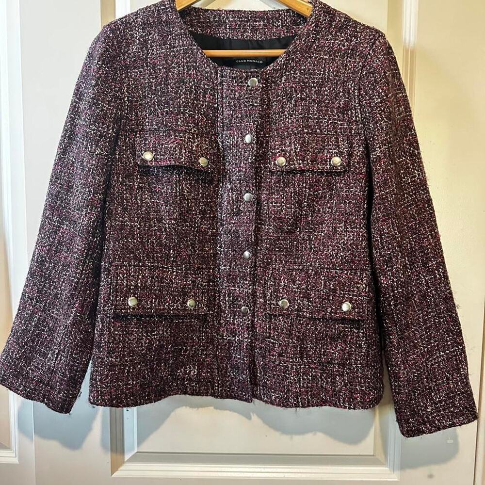 Club Monaco Tweed Utility blazer